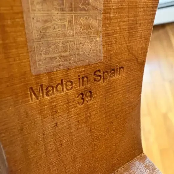 Free People Culver City Clogs Size 39 Leather Black Shoes Wooden - Picture 7 of 7